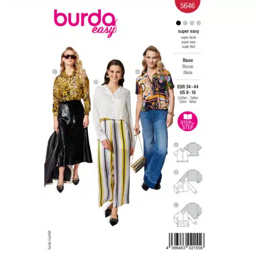 Burda Patroon 5646 - Blouse in Variaties