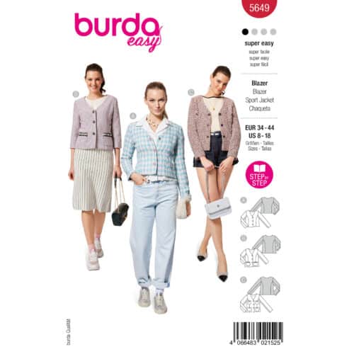 Burda Patroon 5649 - Jasje in Variaties