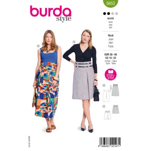 Burda Patroon 5653 - Rok in Variaties