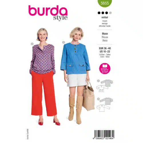 Burda Patroon 5655 - Blouse in Variaties