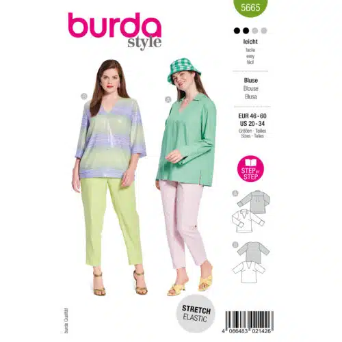 Burda Patroon 5665 - Blouse in Variaties