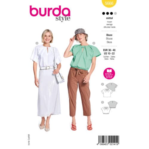 Burda Patroon 5666 - Blouse in Variaties