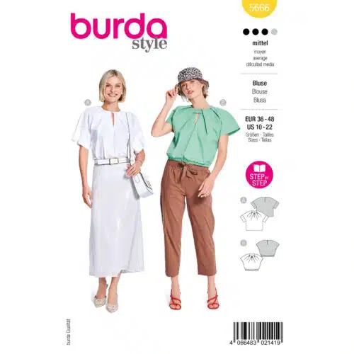 Burda Patroon 5666 - Blouse in Variaties