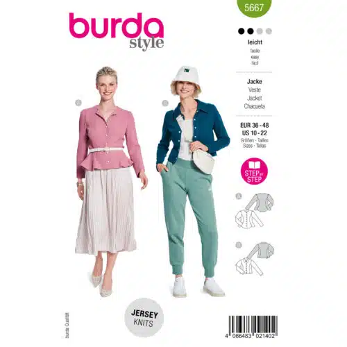 Burda Patroon 5667 - Jasje in Variaties