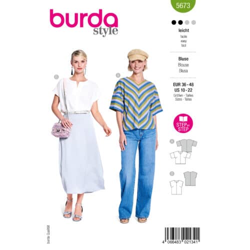 Burda Patroon 5673 - Blouse in Variaties