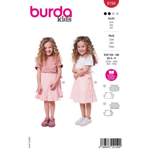 Burda Patroon 9194 - Rok in Variaties