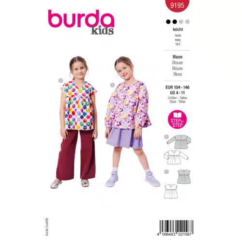 Burda Patroon 9195 - Blouse in Variaties