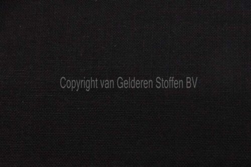 Stof Effen Katoen Zwart
