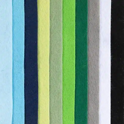 Hobbyvilt A4 Mix Blauw/Groen 20x30cm 10stuks