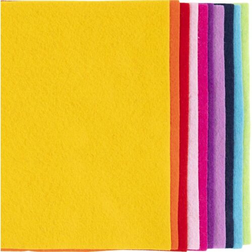 Hobbyvilt A4 Mix Kleurrijk 20x30cm 10stuks