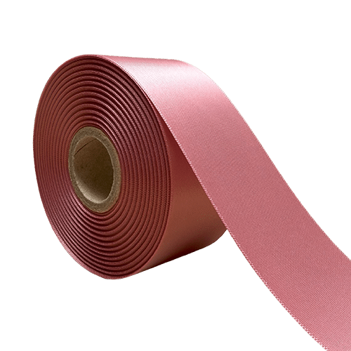 Satijn Lint Dubbelzijdig Donker Roze 70mm
