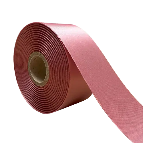 Satijn Lint Dubbelzijdig Donker Roze 70mm