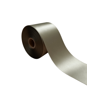 Satijn Lint Dubbelzijdig Khaki 70mm
