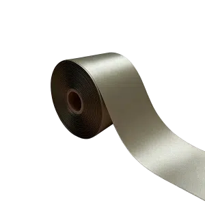 Satijn Lint Dubbelzijdig Khaki 70mm