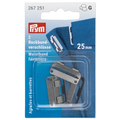 Prym Rokhaken Zwart 25mm 2stuks